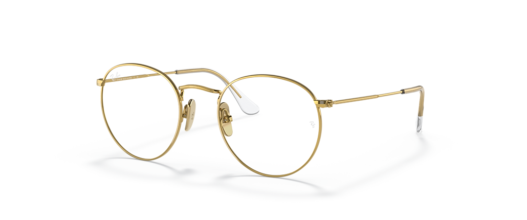 Ray-Ban RB8247V Round Titanium Optics Gold Frames Ray-Ban RB8247V Round Titanium Optics Gold Frames