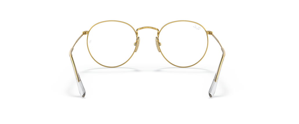Ray-Ban RB8247V Round Titanium Optics Gold Frames Ray-Ban RB8247V Round Titanium Optics Gold Frames
