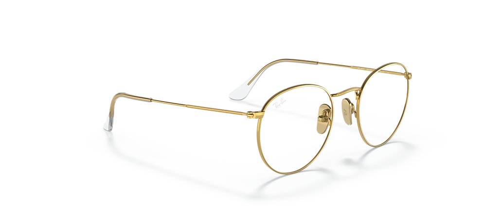 Ray-Ban RB8247V Round Titanium Optics Gold Frames Ray-Ban RB8247V Round Titanium Optics Gold Frames