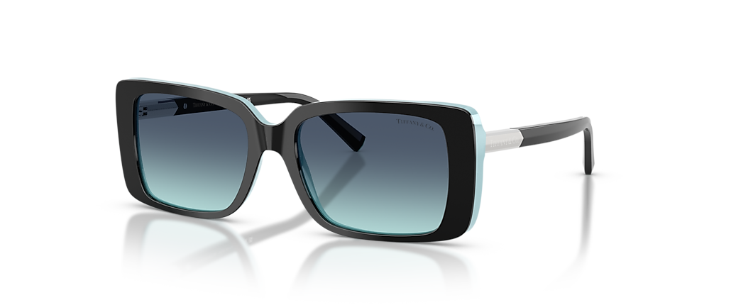 Tiffany & Co. TF4249F Black On Tiffany Blue Sunglasses