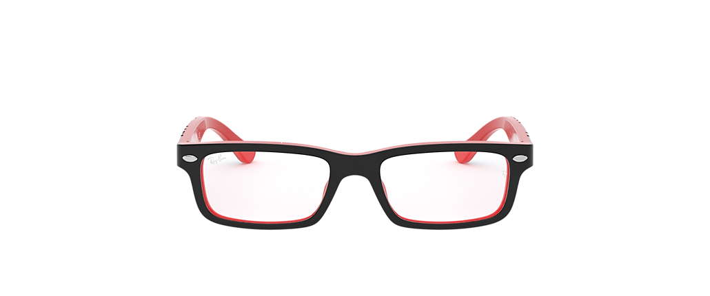 Ray-Ban RB1535 Optics Kids Black On Red Frames Ray-Ban RB1535 Optics Kids Black On Red Frames