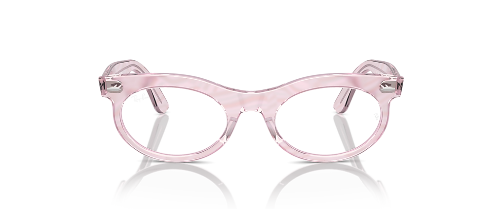 Ray-Ban RB2242V Wayfarer Oval Optics Change Photo Waves Purple Frames