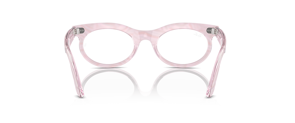 Ray-Ban RB2242V Wayfarer Oval Optics Change Photo Waves Purple Frames