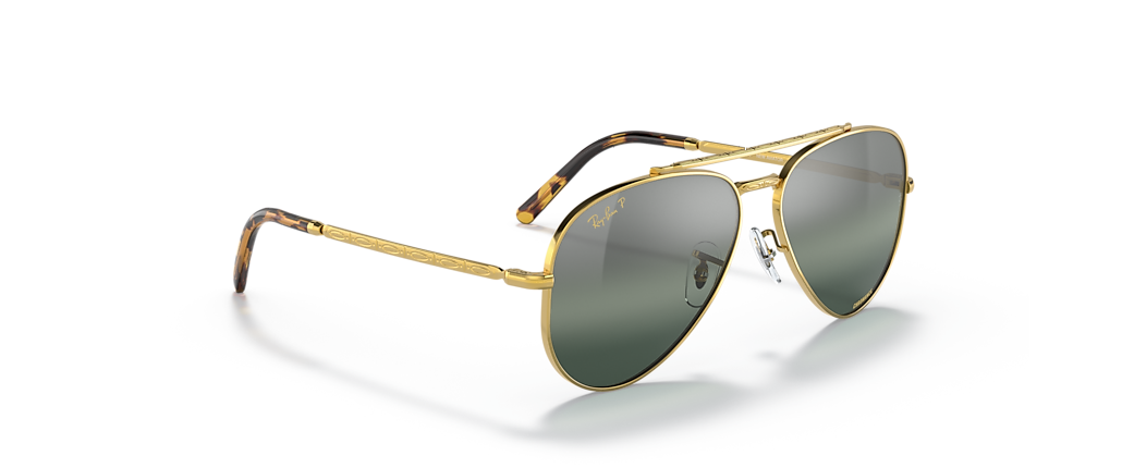 Ray-Ban RB3625 New Aviator Gold Sunglasses Ray-Ban RB3625 New Aviator Gold Sunglasses
