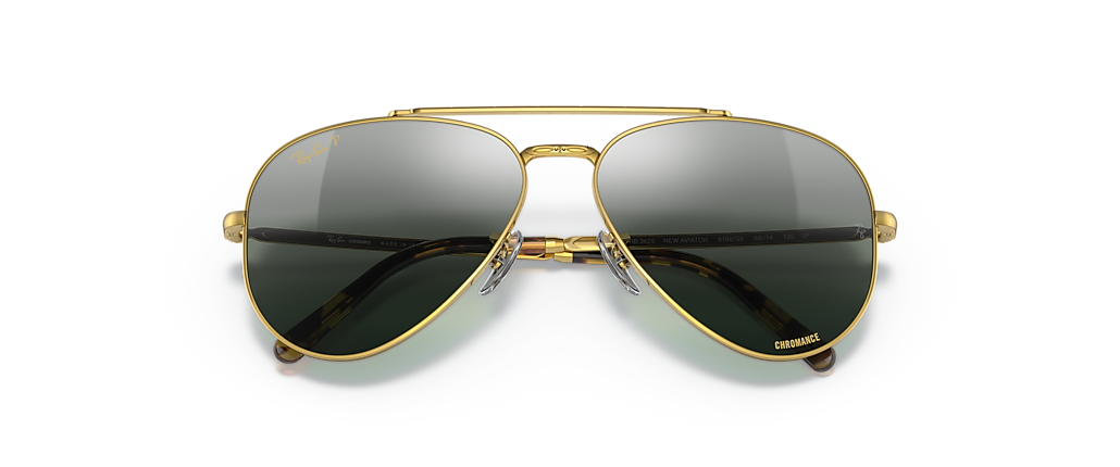 Ray-Ban RB3625 New Aviator Gold Sunglasses Ray-Ban RB3625 New Aviator Gold Sunglasses