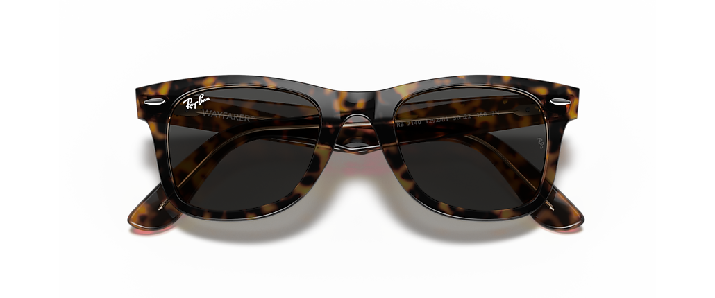 Ray-Ban RB2140 Original Wayfarer Bicolor Havana On Transparent Brown Sunglasses