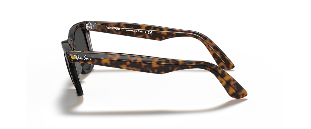 Ray-Ban RB2140 Original Wayfarer Bicolor Havana On Transparent Brown Sunglasses