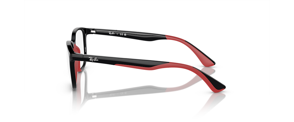 Ray-Ban RB9078VF RB9078 Optics Kids Bio-Based Black On Red Frames