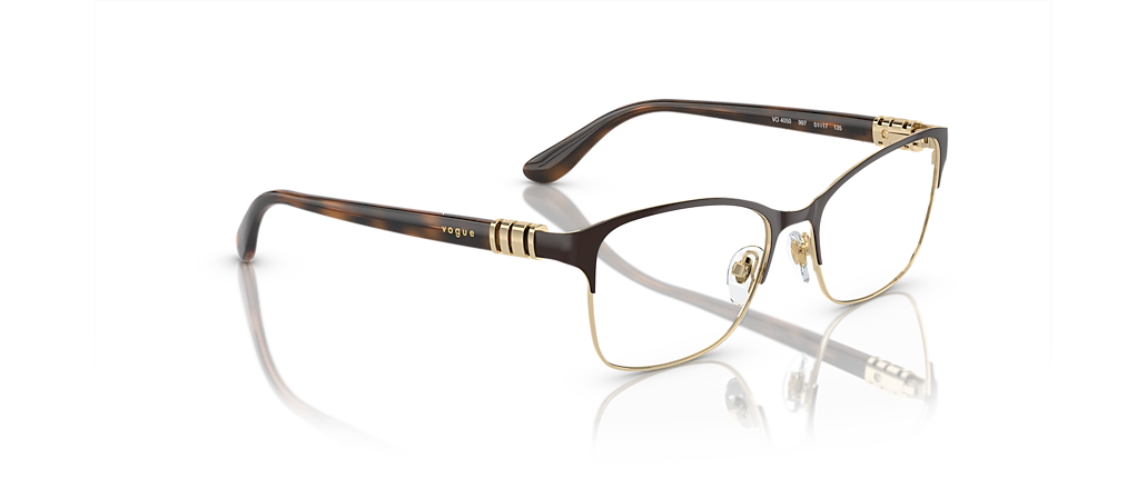 Vogue Eyewear VO4050 Top Brown/Pale Gold Frames Vogue Eyewear VO4050 Top Brown/Pale Gold Frames