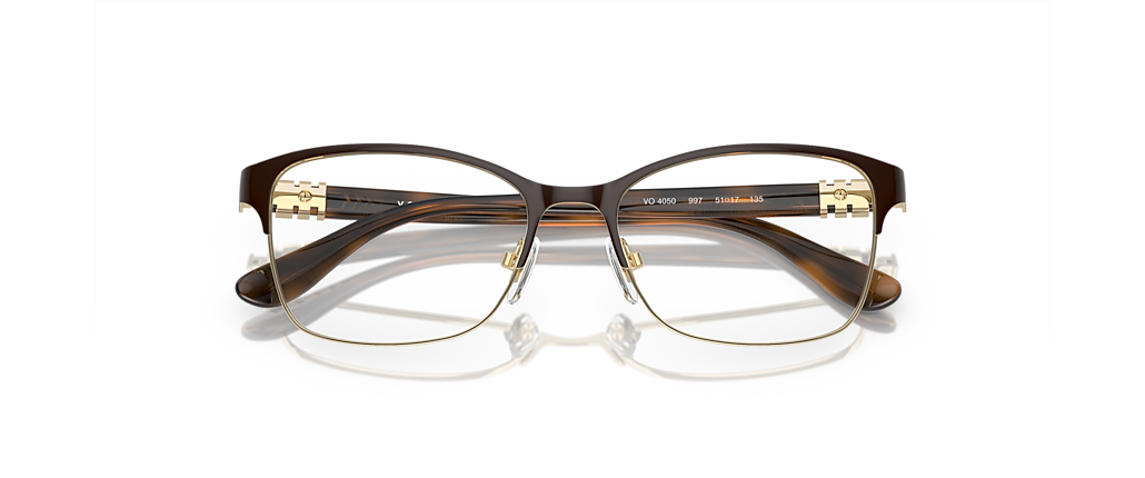Vogue Eyewear VO4050 Top Brown/Pale Gold Frames Vogue Eyewear VO4050 Top Brown/Pale Gold Frames