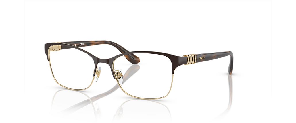 Vogue Eyewear VO4050 Top Brown/Pale Gold Frames Vogue Eyewear VO4050 Top Brown/Pale Gold Frames