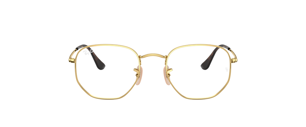 Ray-Ban RB6448 Hexagonal Optics Glasses with Rose Gold frame | OPSM
