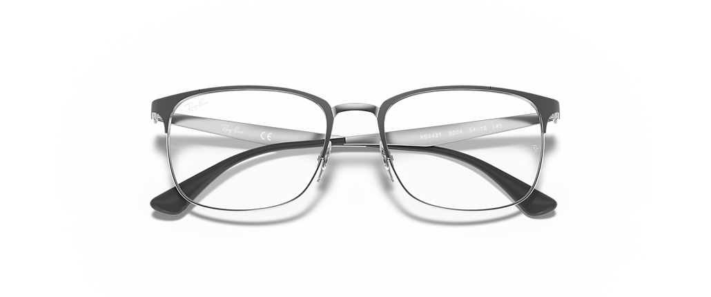 Ray-Ban RB6421 Optics Grey On Silver Frames