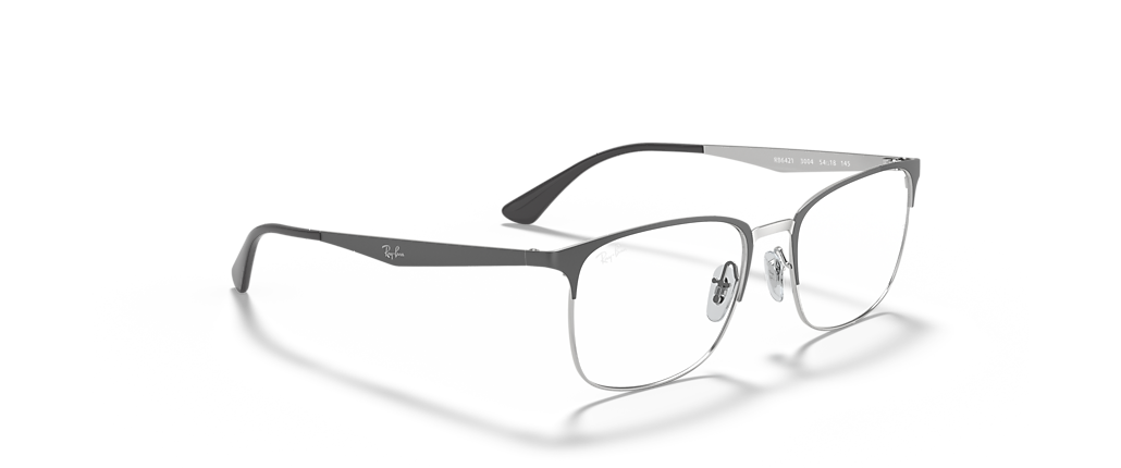 Ray-Ban RB6421 Optics Grey On Silver Frames