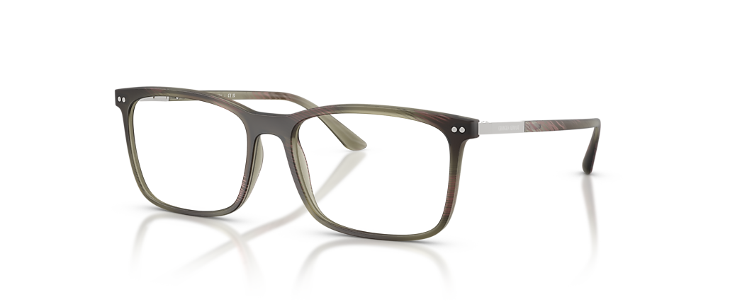 Giorgio Armani AR7122 Matte Striped Olive Frames