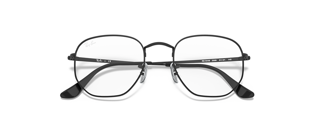 Ray-Ban RB6448 Hexagonal Optics Black Frames Ray-Ban RB6448 Hexagonal Optics Black Frames
