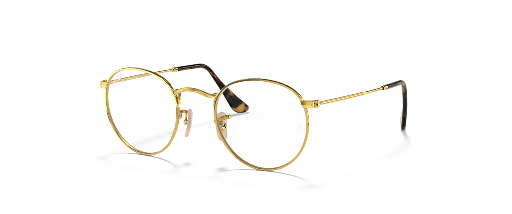 Ray-Ban RB3447V Round Metal Optics Arista Gold Frames Ray-Ban RB3447V Round Metal Optics Arista Gold Frames