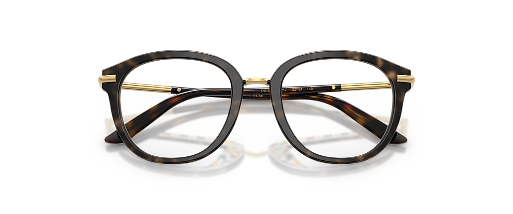 Dolce&Gabbana DG3410 Havana On White Barrow Frames Dolce&Gabbana DG3410 Havana On White Barrow Frames