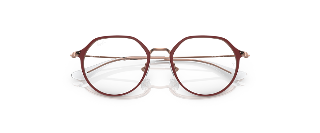 Ray-Ban RB1058 Jack Optics Kids Bordeaux On Rose Gold Frames Ray-Ban RB1058 Jack Optics Kids Bordeaux On Rose Gold Frames
