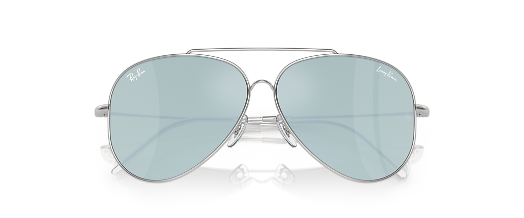 Ray-Ban RBR0101S Lenny Kravitz X Aviator Reverse Silver Sunglasses
