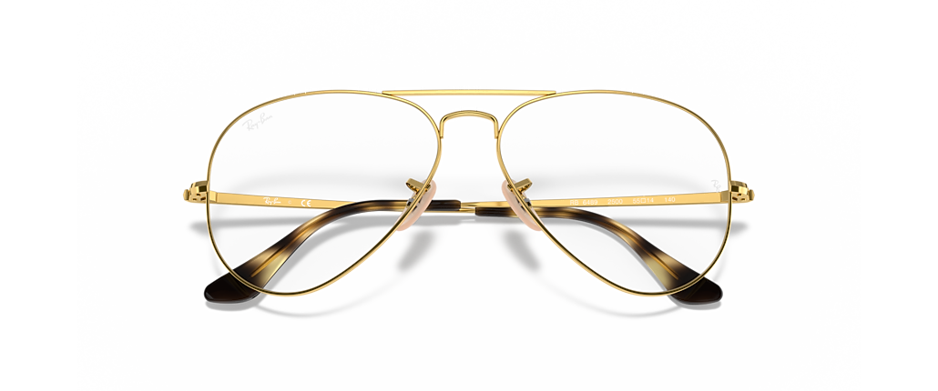 Ray-Ban RB6489 Aviator Optics Arista Gold Frames Ray-Ban RB6489 Aviator Optics Arista Gold Frames