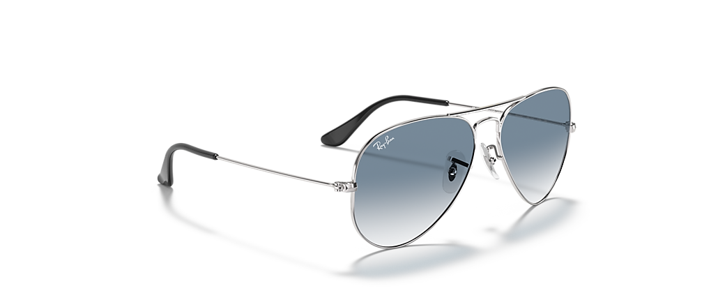Ray-Ban RB3025 Aviator Gradient Silver Sunglasses Ray-Ban RB3025 Aviator Gradient Silver Sunglasses