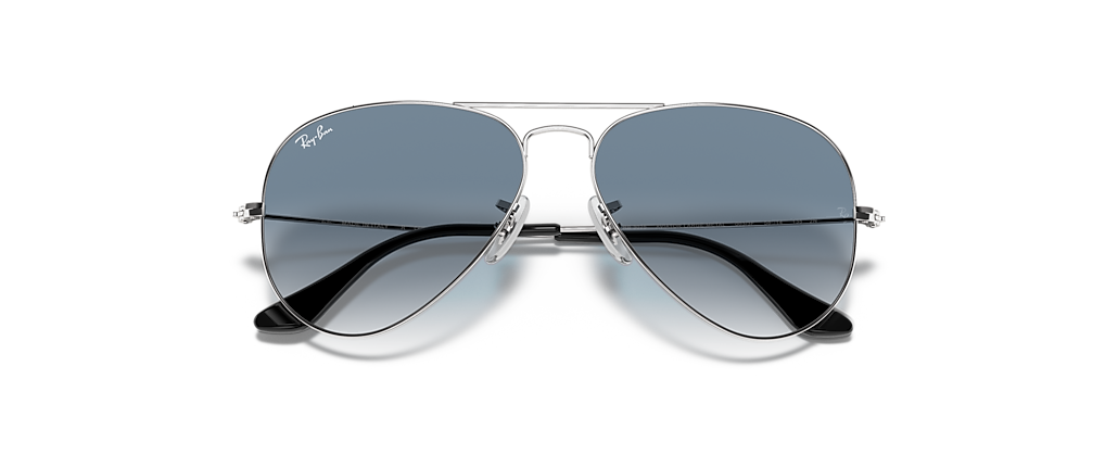 Ray-Ban RB3025 Aviator Gradient Silver Sunglasses Ray-Ban RB3025 Aviator Gradient Silver Sunglasses