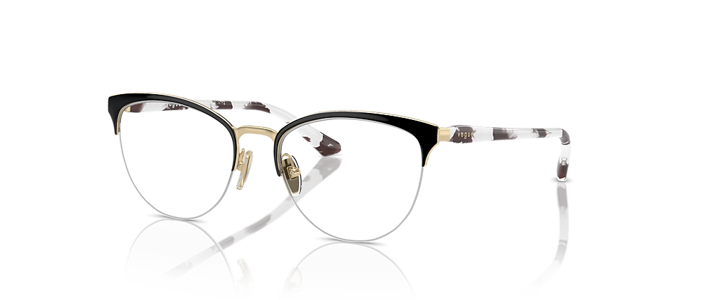 Vogue Eyewear VO4304 Top Black/Pale Gold Frames Vogue Eyewear VO4304 Top Black/Pale Gold Frames