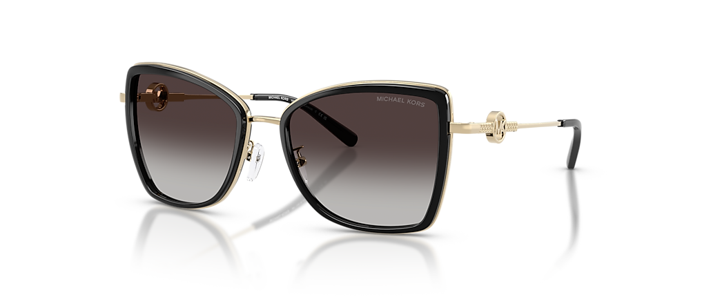 Michael Kors MK1067B Corsica Light Gold/Black Sunglasses