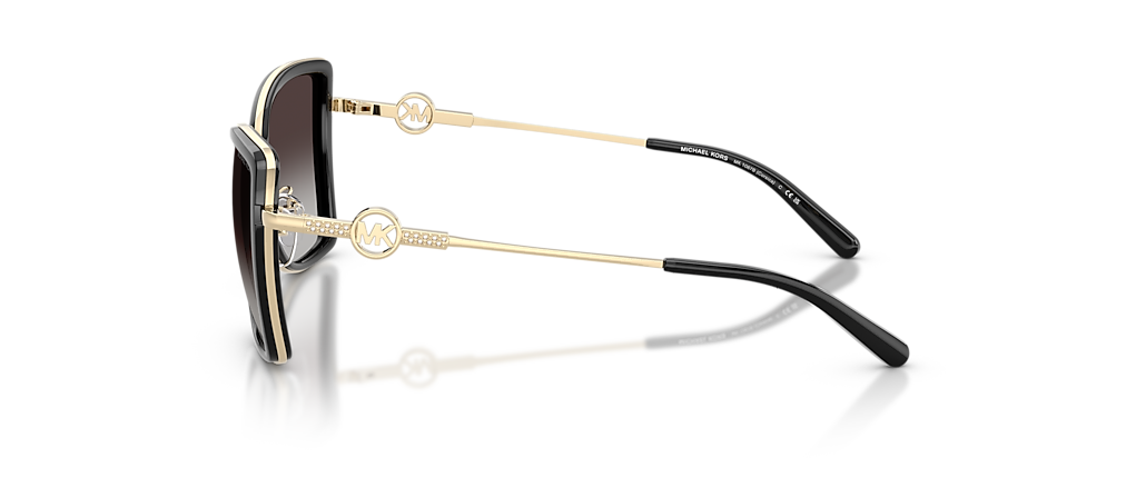 Michael Kors MK1067B Corsica Light Gold/Black Sunglasses
