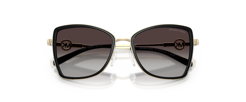 Michael Kors MK1067B Corsica Light Gold/Black Sunglasses