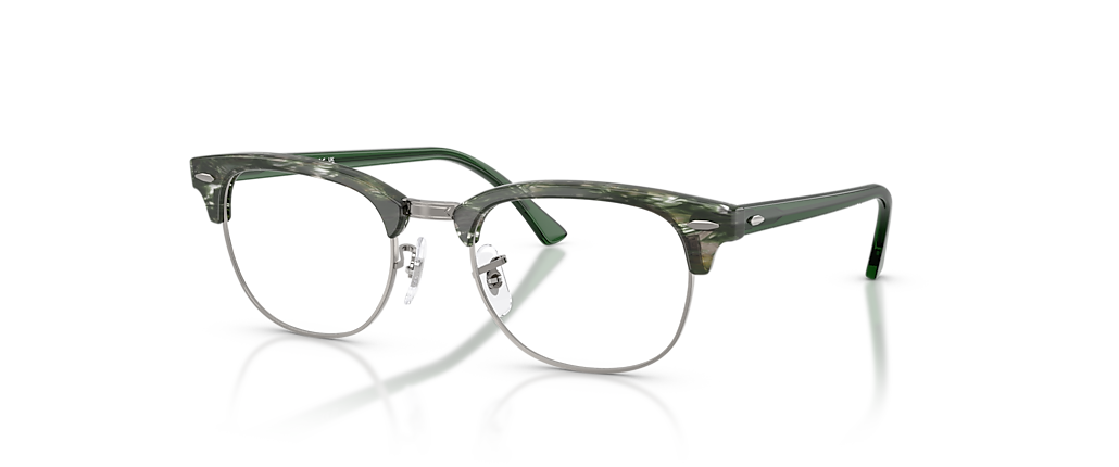 Ray-Ban RB5154 Clubmaster Transparent Fantasy Green On Gunmetal Frames Ray-Ban RB5154 Clubmaster Transparent Fantasy Green On Gunmetal Frames