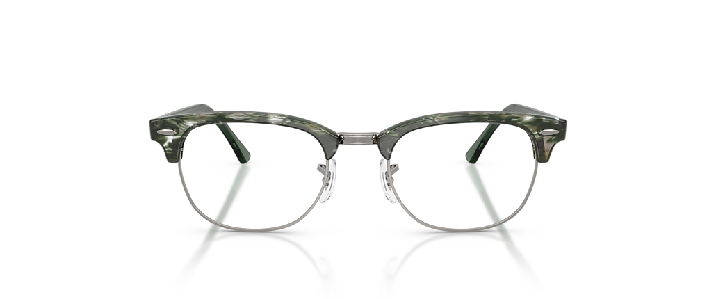 Ray-Ban RB5154 Clubmaster Transparent Fantasy Green On Gunmetal Frames Ray-Ban RB5154 Clubmaster Transparent Fantasy Green On Gunmetal Frames