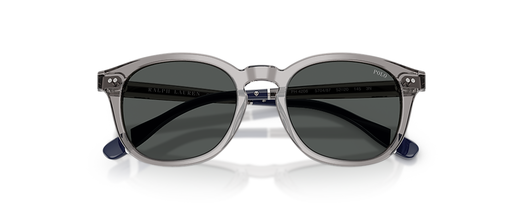 Polo Ralph Lauren PH4206 Shiny Transparent Grey Sunglasses