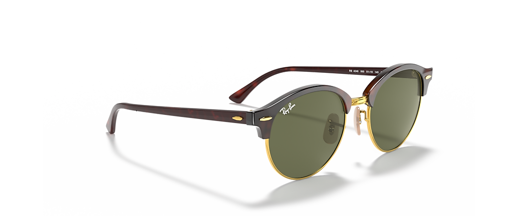 Ray-Ban RB4246 Clubround Classic Red Havana Sunglasses Ray-Ban RB4246 Clubround Classic Red Havana Sunglasses