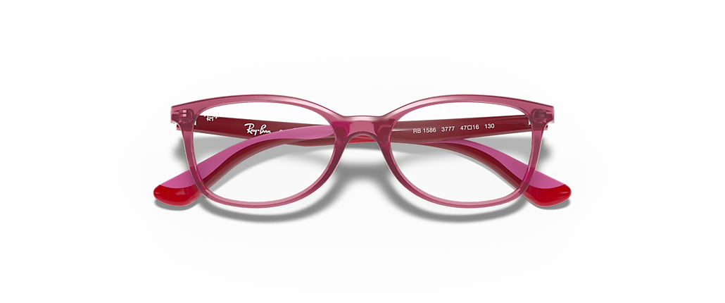 Ray-Ban RB1586 Optics Kids Transparent Red Frames Ray-Ban RB1586 Optics Kids Transparent Red Frames