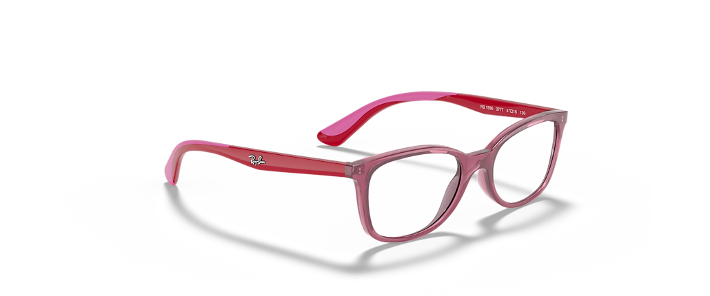 Ray-Ban RB1586 Optics Kids Transparent Red Frames Ray-Ban RB1586 Optics Kids Transparent Red Frames