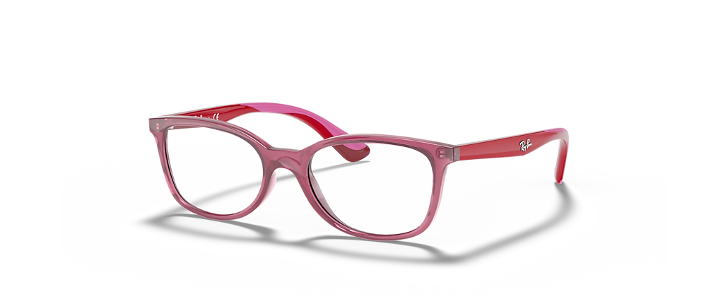 Ray-Ban RB1586 Optics Kids Transparent Red Frames Ray-Ban RB1586 Optics Kids Transparent Red Frames