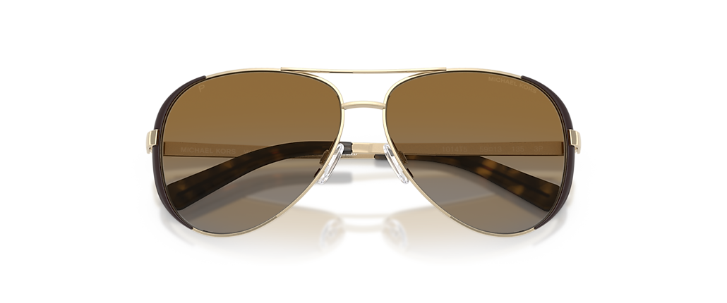 Michael Kors MK5004 Chelsea Gold/Brown Sunglasses Michael Kors MK5004 Chelsea Gold/Brown Sunglasses