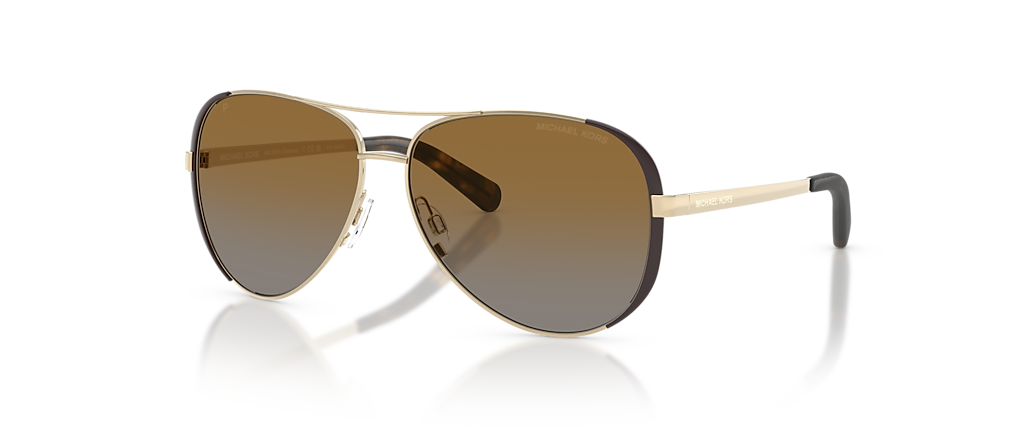 Michael Kors MK5004 Chelsea Gold/Brown Sunglasses Michael Kors MK5004 Chelsea Gold/Brown Sunglasses