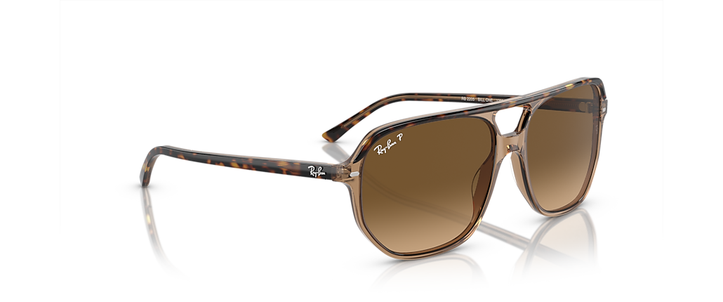 Ray-Ban RB2205 Bill One Havana On Transparent Brown Sunglasses Ray-Ban RB2205 Bill One Havana On Transparent Brown Sunglasses