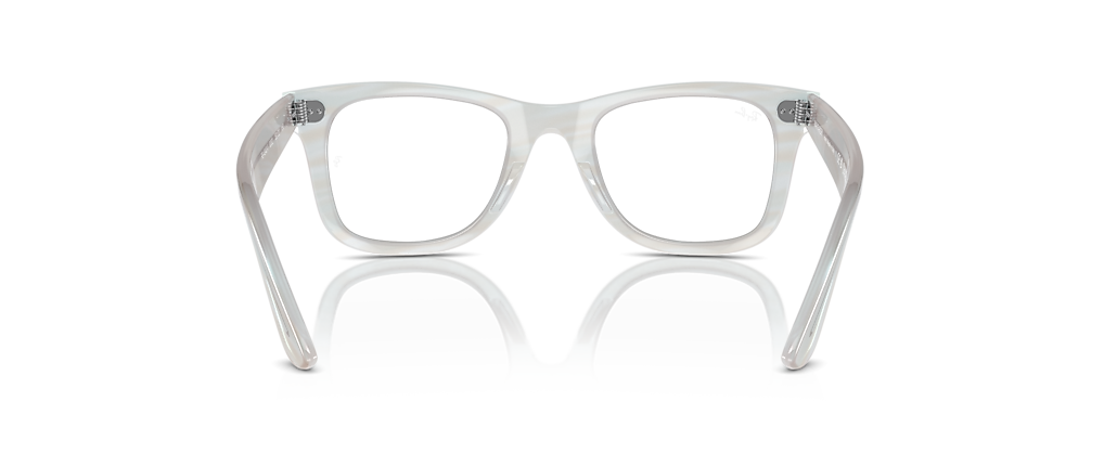 Ray-Ban RB4340V Wayfarer Ease Optics Change Photo Striped Light Blue Frames