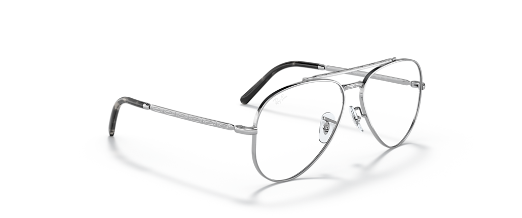 Ray-Ban RB3625V New Aviator Optics Silver Frames