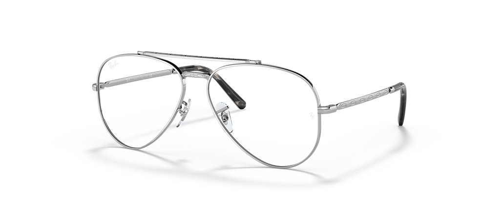 Ray-Ban RB3625V New Aviator Optics Silver Frames