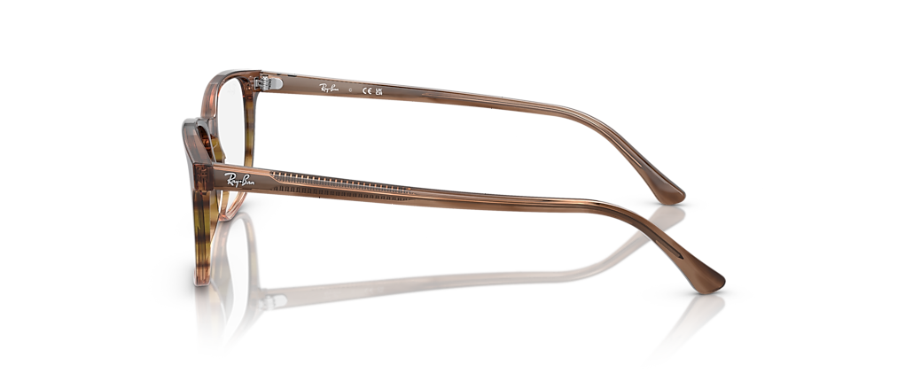 Ray-Ban RB5418 Optics Striped Brown & Green Frames