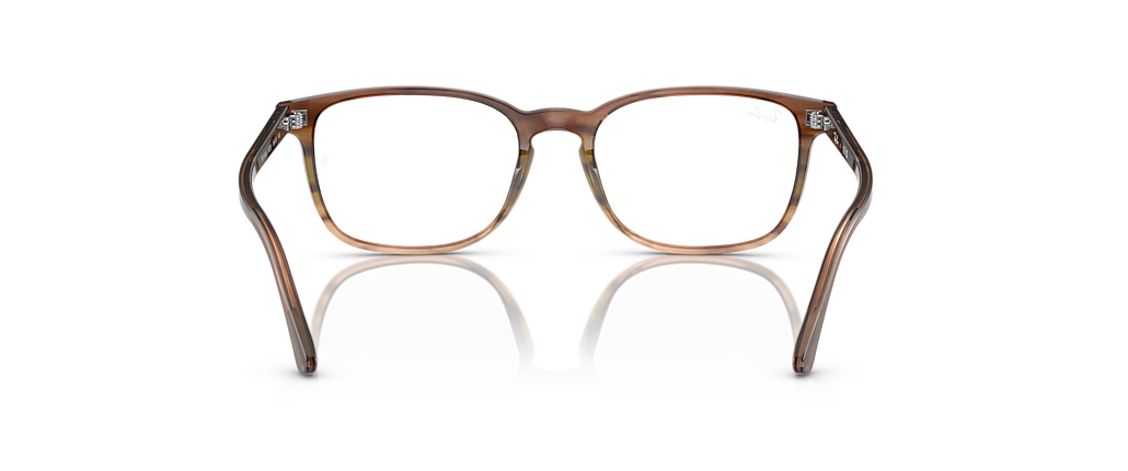 Ray-Ban RB5418 Optics Striped Brown & Green Frames