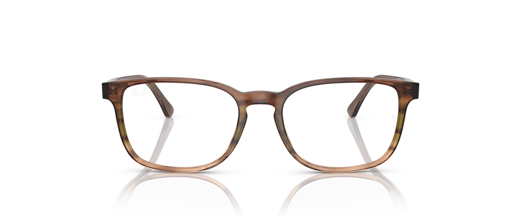 Ray-Ban RB5418 Optics Striped Brown & Green Frames