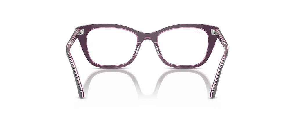 Ray-Ban RB5433 Optics Violet On Transparent Pink Frames