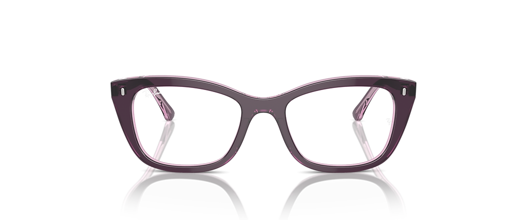 Ray-Ban RB5433 Optics Violet On Transparent Pink Frames