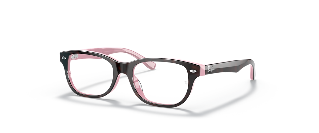 Ray-Ban RB1555F Optics Kids Havana On Opal Pink Frames